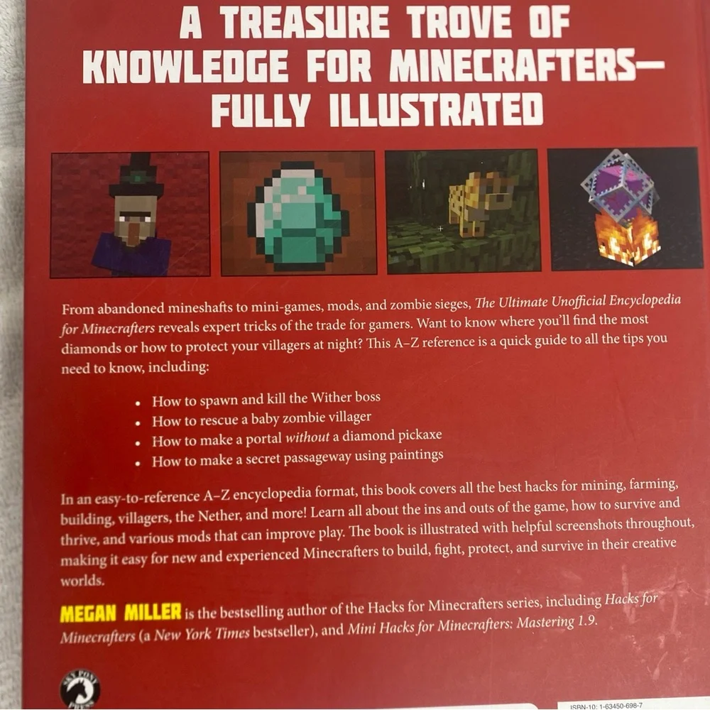 3/$25 The Ultimate Unofficial Encyclopedia for Minecrafters by Megan Miller Book